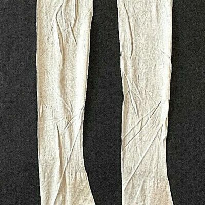 VINTAGE WOMEN'S WHITE SILK STOCKINGS MILLS TO MILLIONS DEAD STOCK